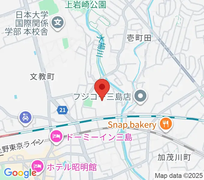 三島市民体育館の地図