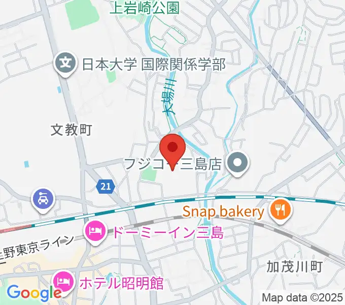 三島市民体育館の地図