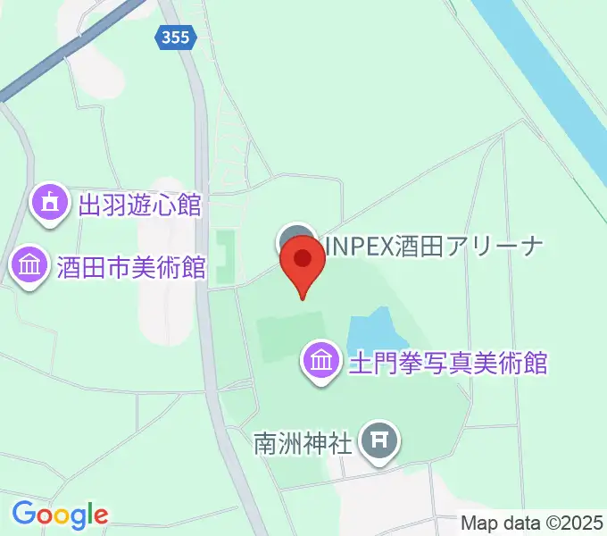 INPEX酒田アリーナの地図