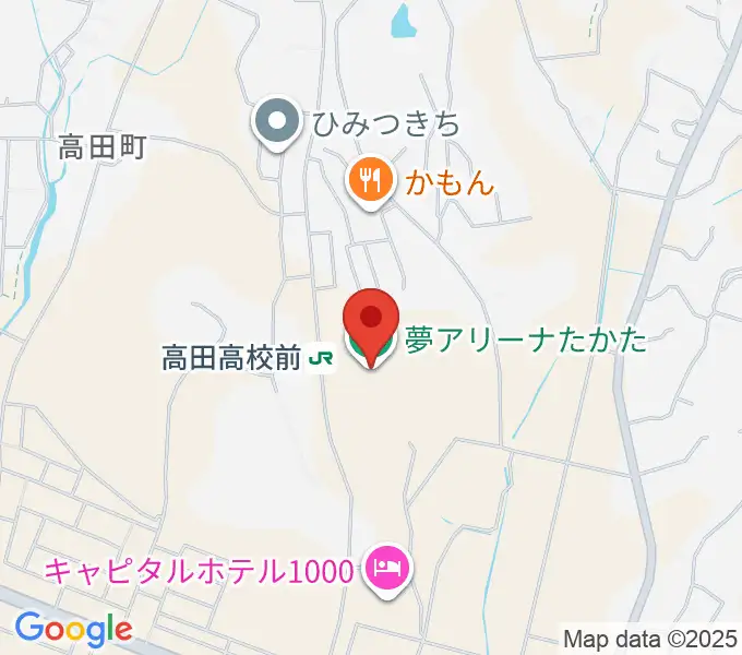 夢アリーナたかたの地図