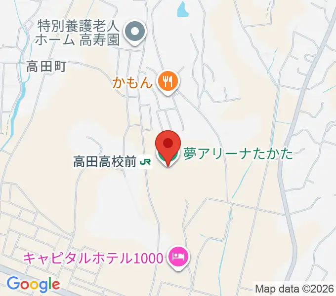 夢アリーナたかたの地図