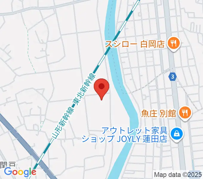 蓮田市総合市民体育館パルシーの地図
