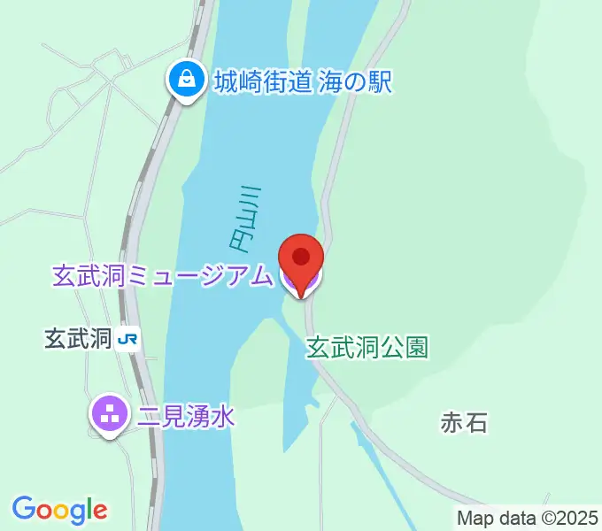 玄武洞ミュージアムの地図