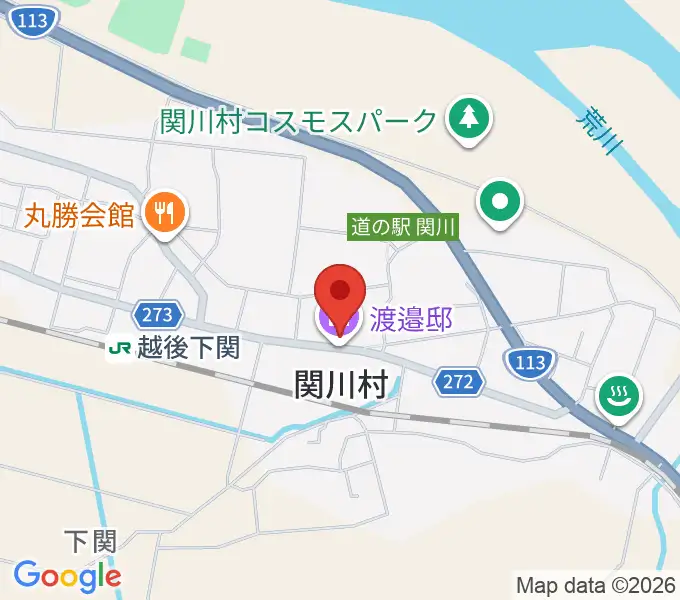 渡邉邸の地図