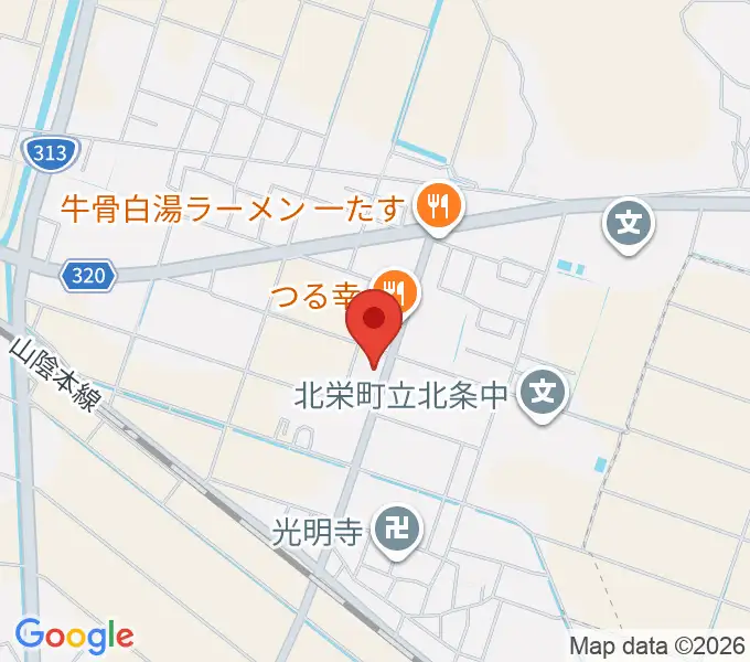 北栄みらい伝承館の地図