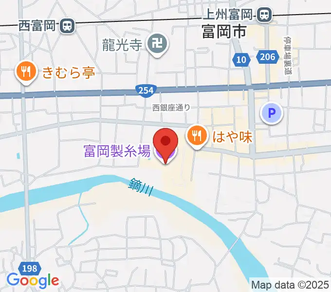 富岡製糸場の地図