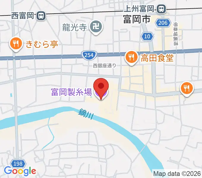 富岡製糸場の地図