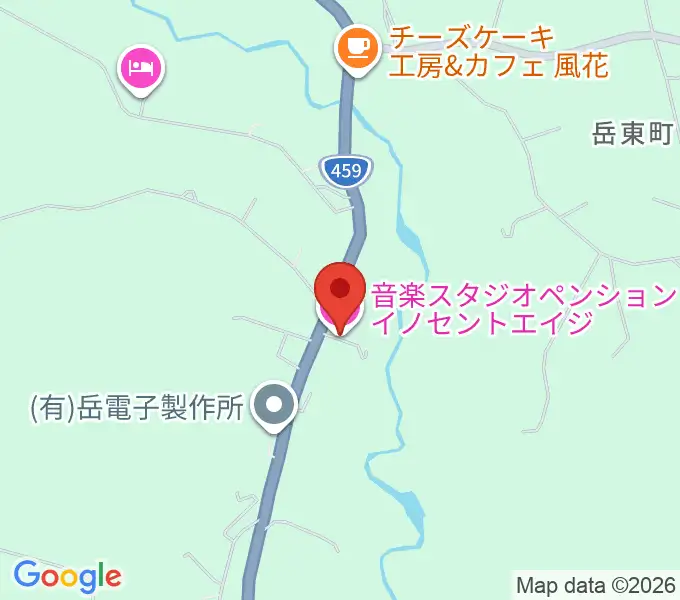 ペンションイノセントエイジの地図