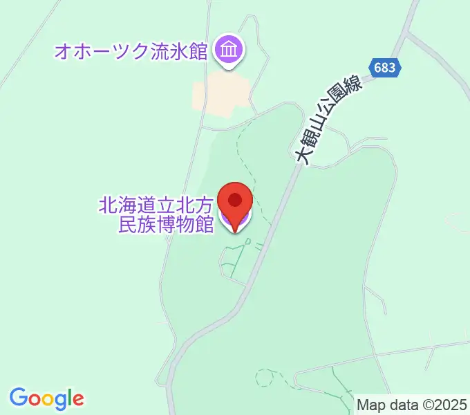北海道立北方民族博物館の地図