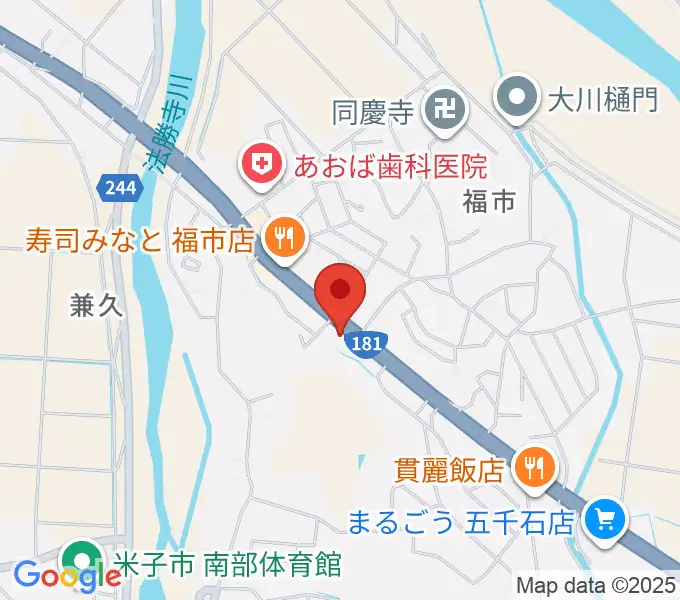 米子市福市考古資料館の地図