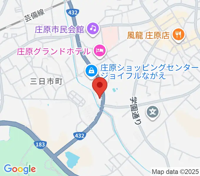 庄原市歴史民俗資料館の地図