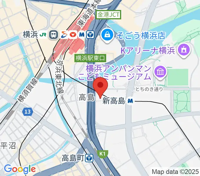プラネタリアYOKOHAMAの地図