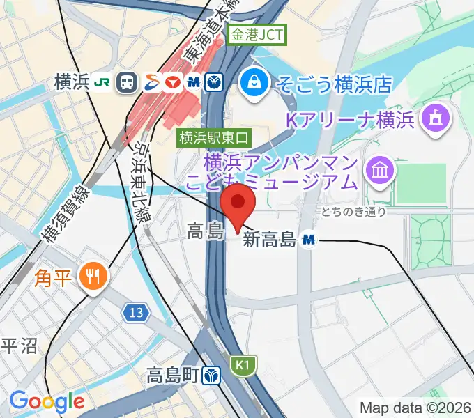 プラネタリアYOKOHAMAの地図