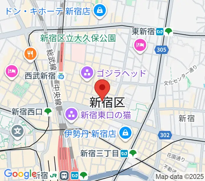 歌舞伎町劇場の地図