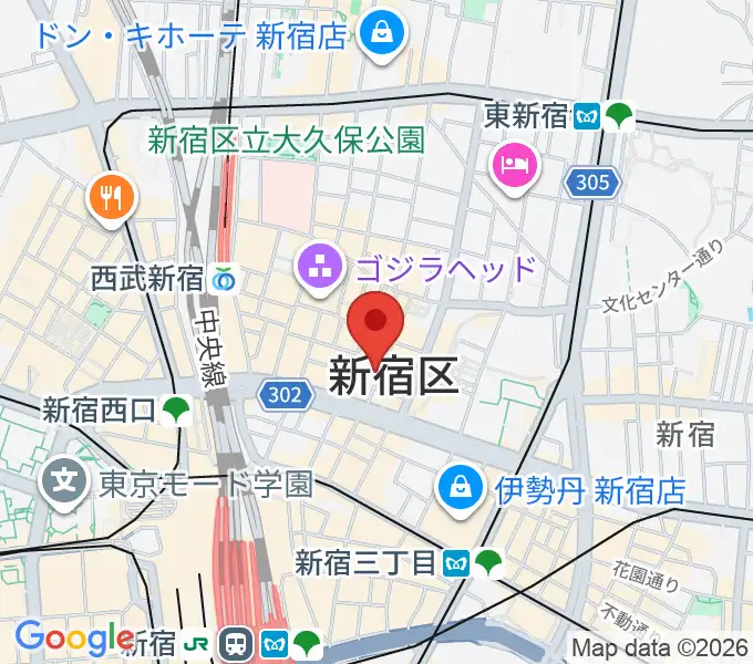 歌舞伎町劇場の地図