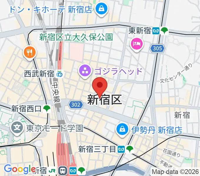 歌舞伎町劇場の地図