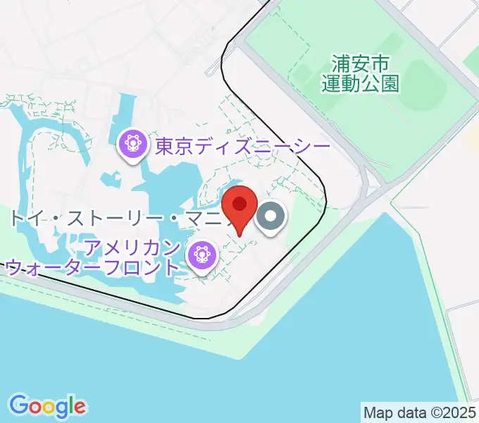 東京ディズニーシー ブロードウェイ・ミュージックシアターの地図
