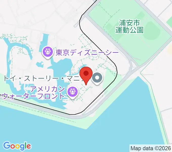 東京ディズニーシー ブロードウェイ･ミュージックシアターの地図