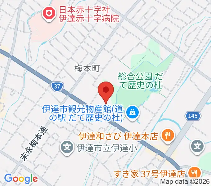 だて歴史文化ミュージアムの地図