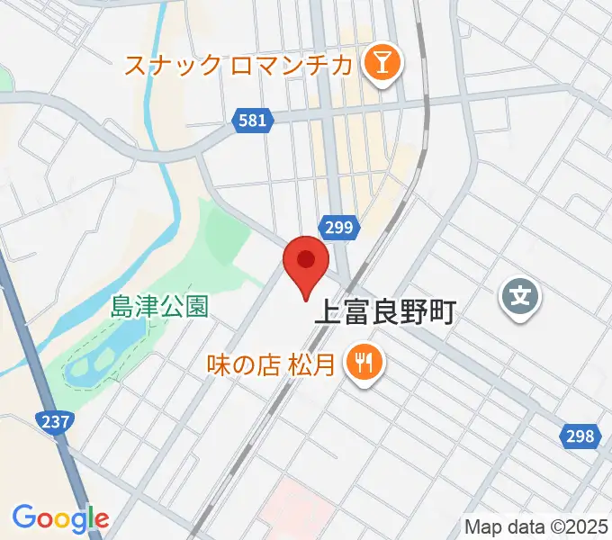 上富良野町郷土館の地図