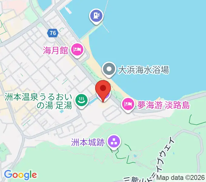 淡路文化史料館の地図