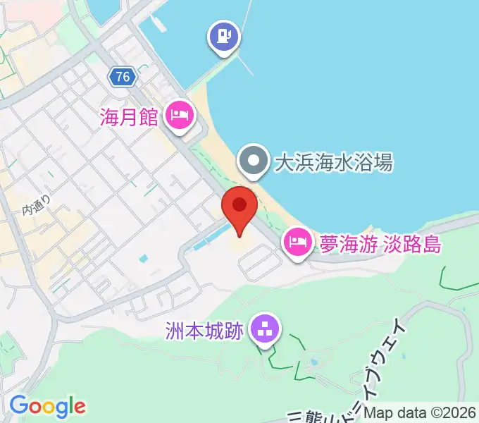 淡路文化史料館の地図