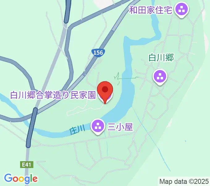 白川郷合掌造り民家園の地図