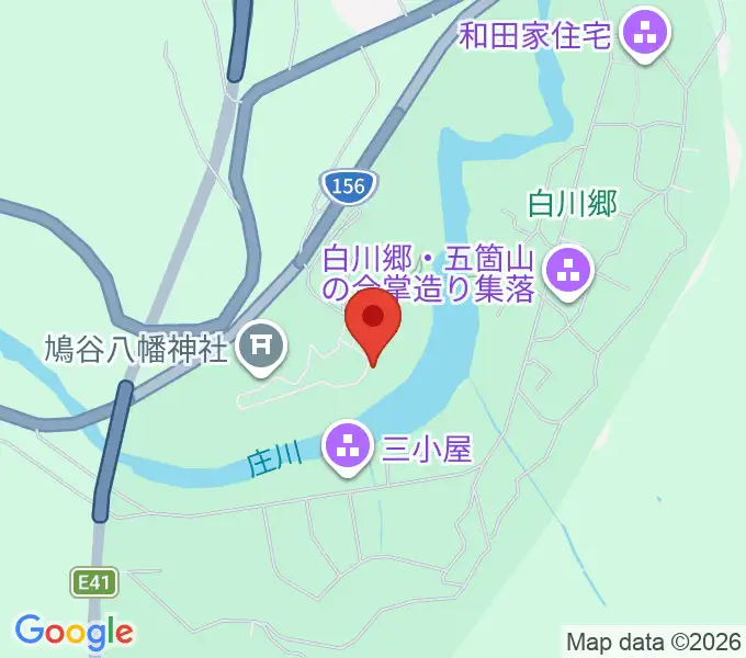 白川郷合掌造り民家園の地図