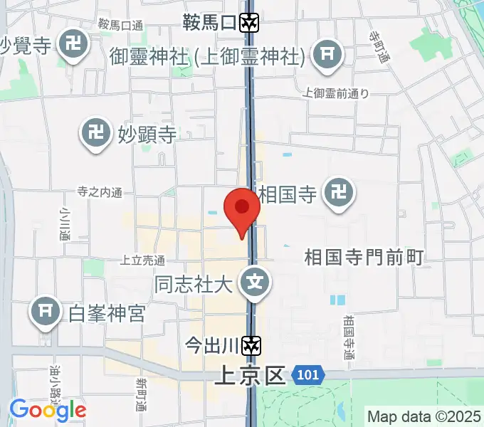 京菓子資料館の地図
