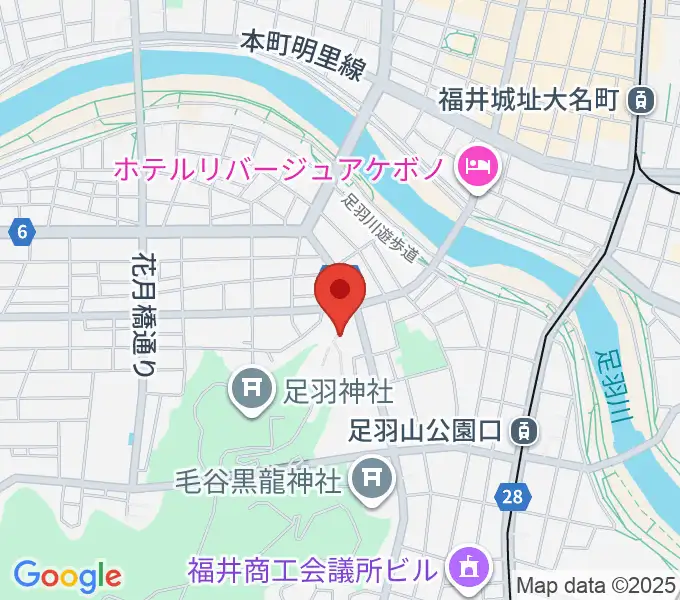 福井市橘曙覧記念文学館の地図