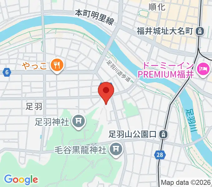 福井市橘曙覧記念文学館の地図