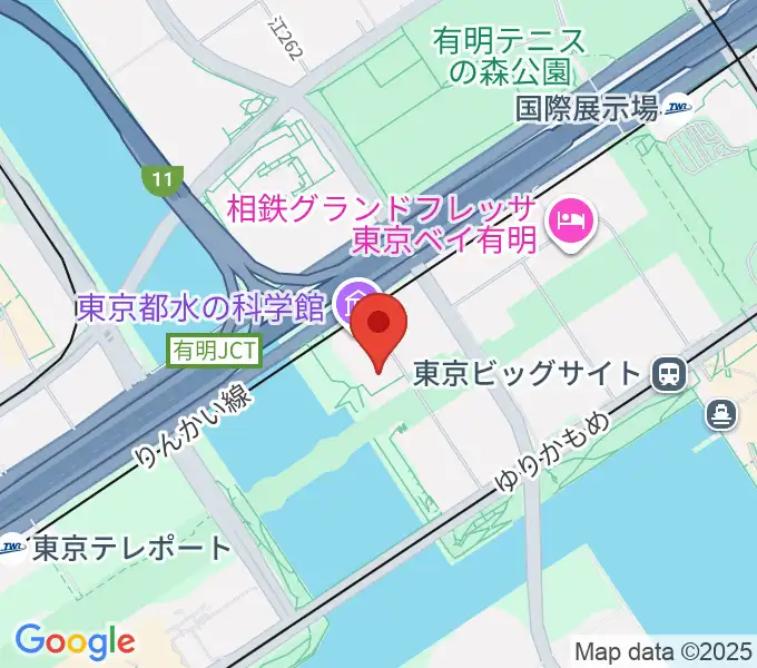 SGCホール有明の地図