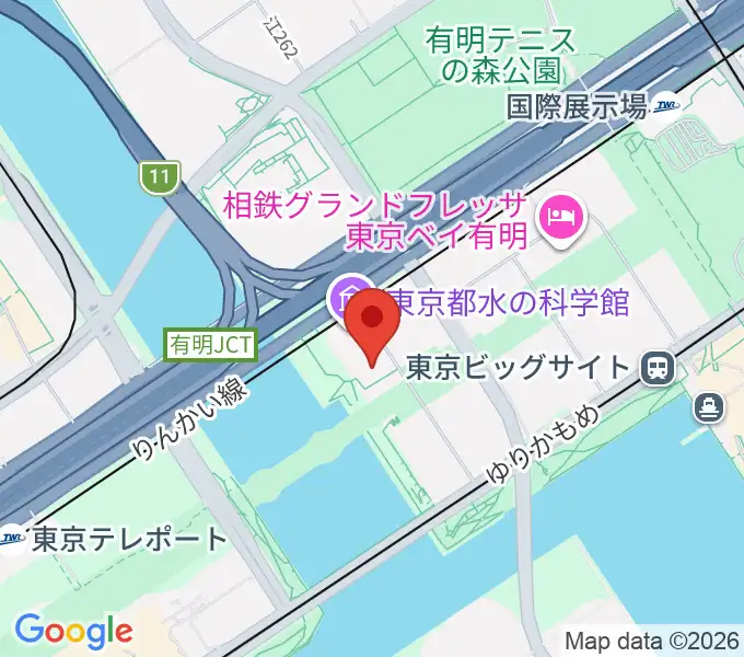 SGCホール有明の地図