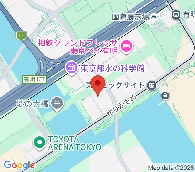 EXシアター有明の地図