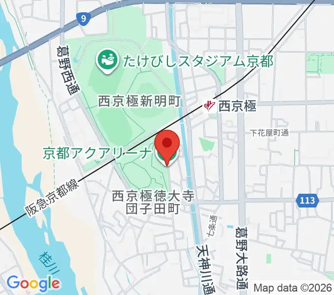 京都アクアリーナの地図