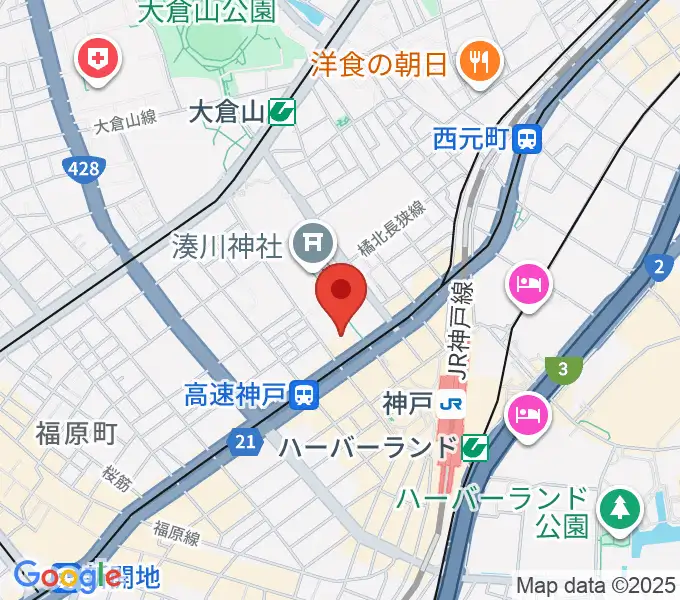 湊川神社宝物殿の地図