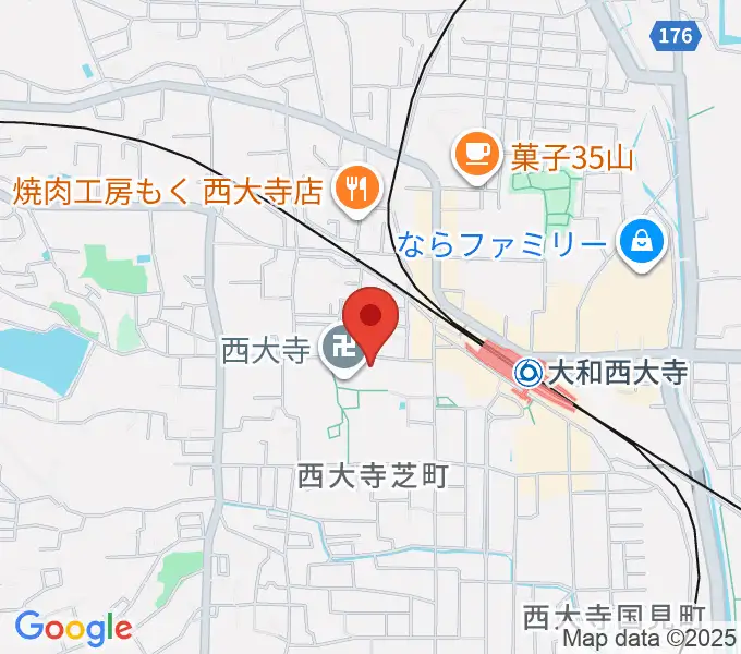 西大寺聚宝館の地図