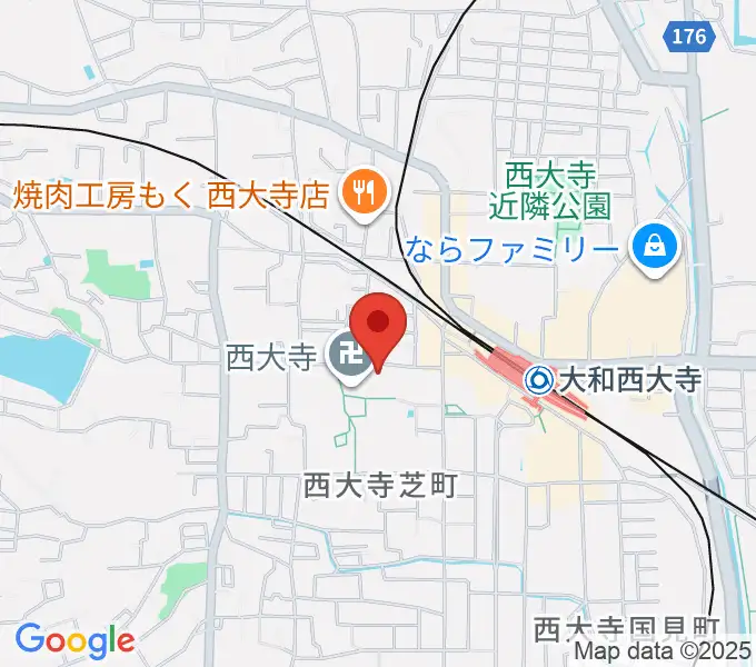 西大寺聚宝館の地図