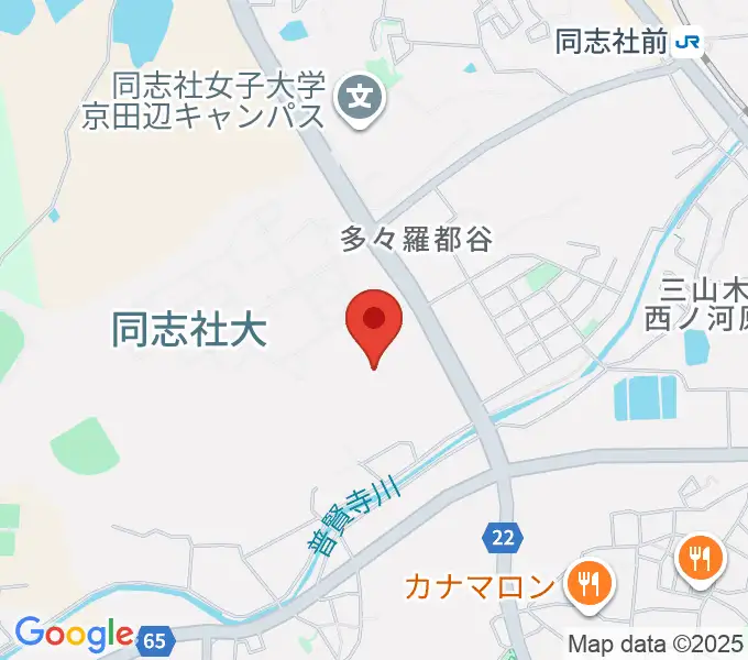 同志社大学歴史資料館の地図