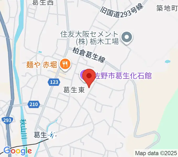 佐野市葛生伝承館の地図