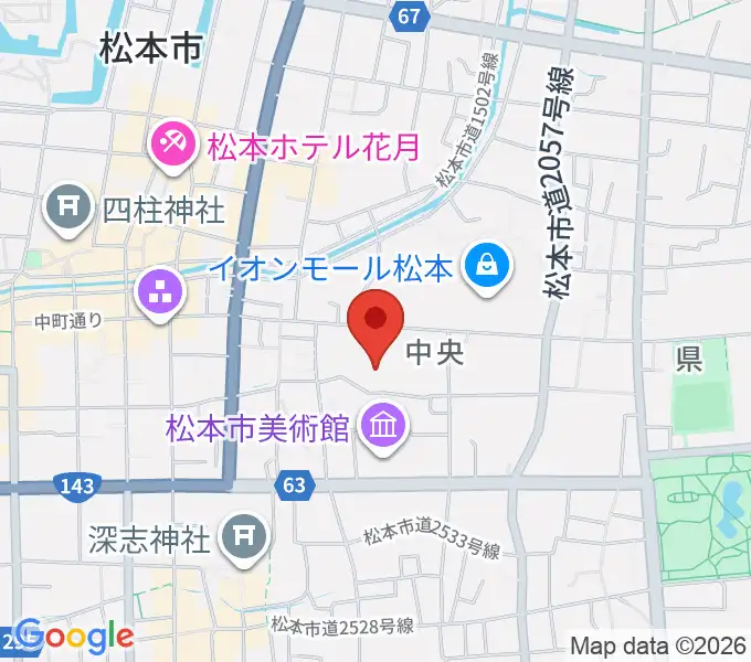 テスコム・エレコム武道場の地図