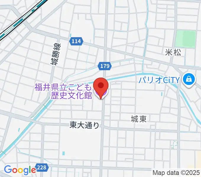 福井県立こども歴史文化館の地図