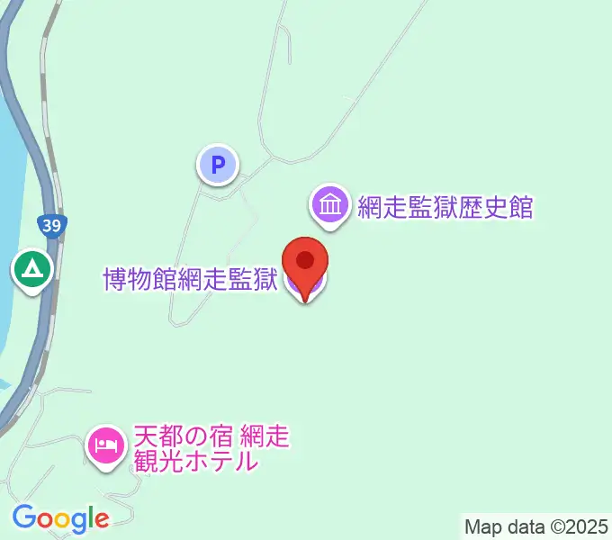 博物館網走監獄の地図