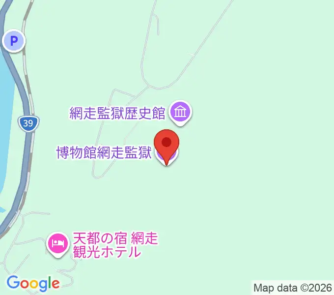 博物館網走監獄の地図