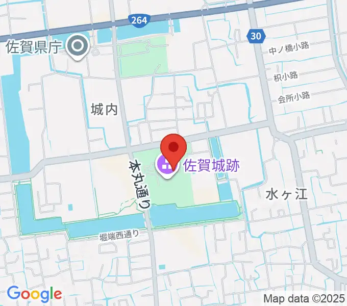 佐賀県立佐賀城本丸歴史館の地図