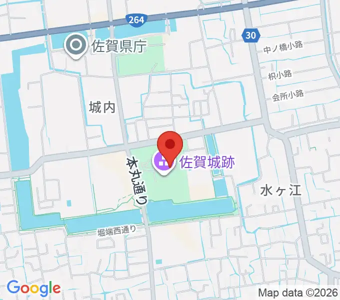 佐賀県立佐賀城本丸歴史館の地図