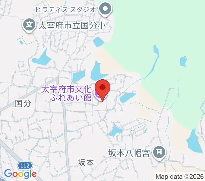 太宰府市文化ふれあい館の地図