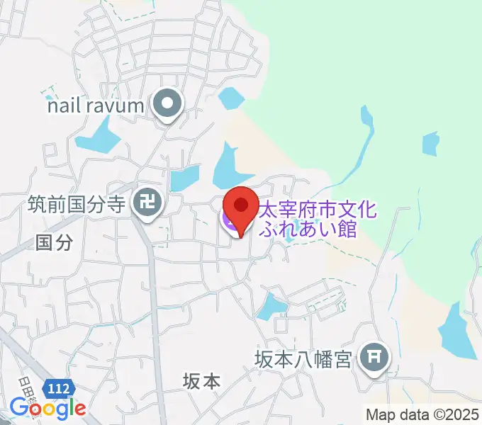 太宰府市文化ふれあい館の地図