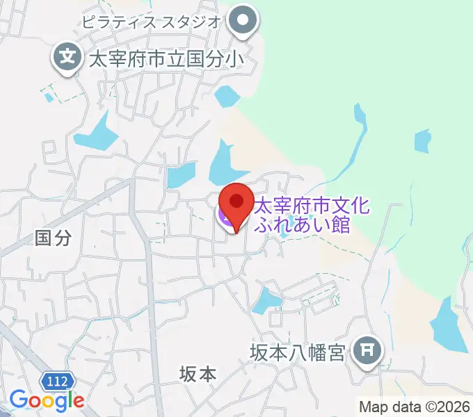 太宰府市文化ふれあい館の地図