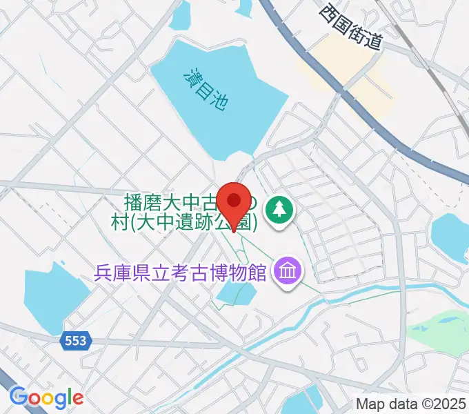播磨町郷土資料館の地図